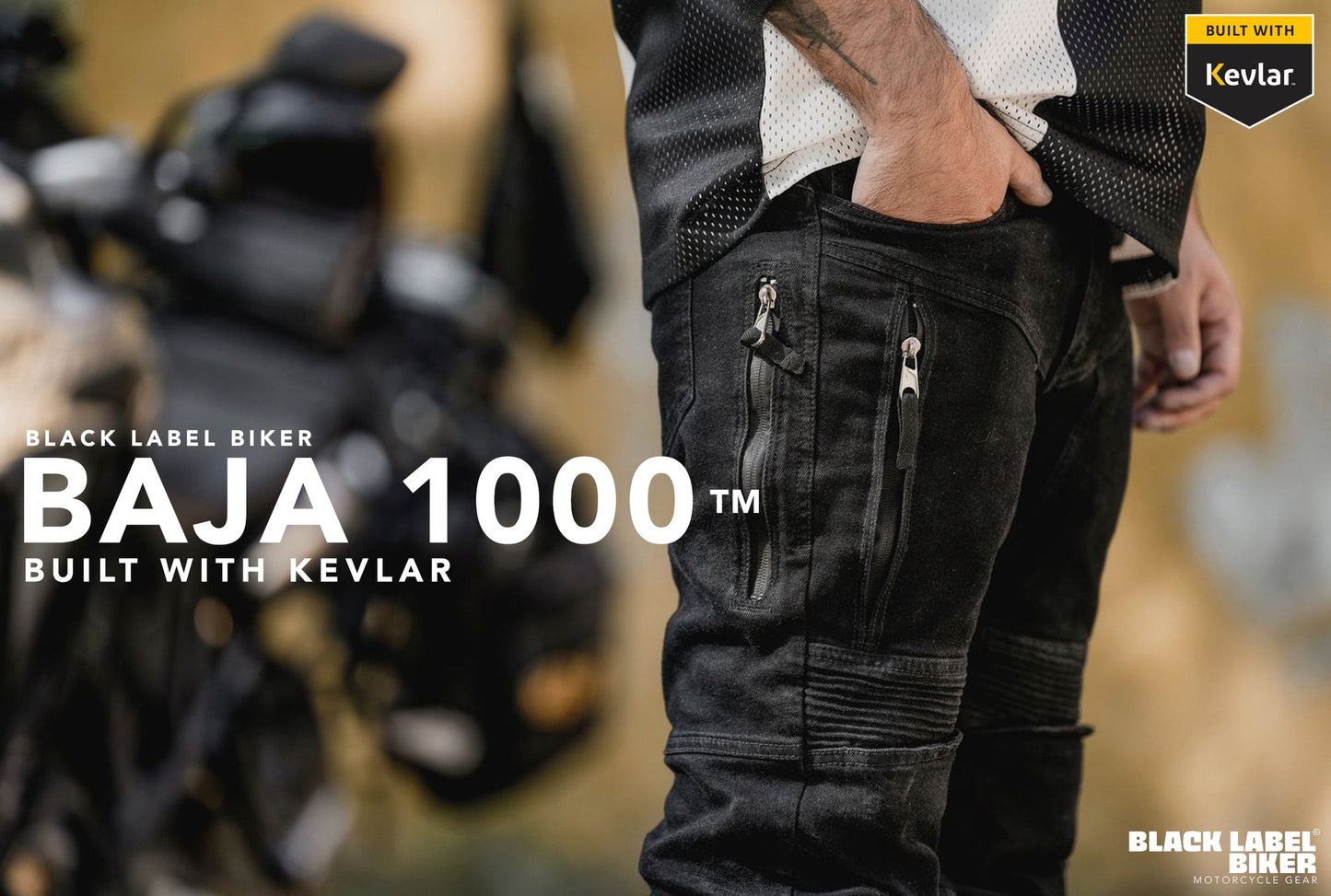 Pantalon Black Label Biker Baja 1000