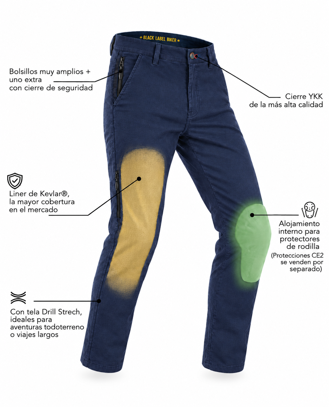 Pantalón de Vestir McQueen con Kevlar®