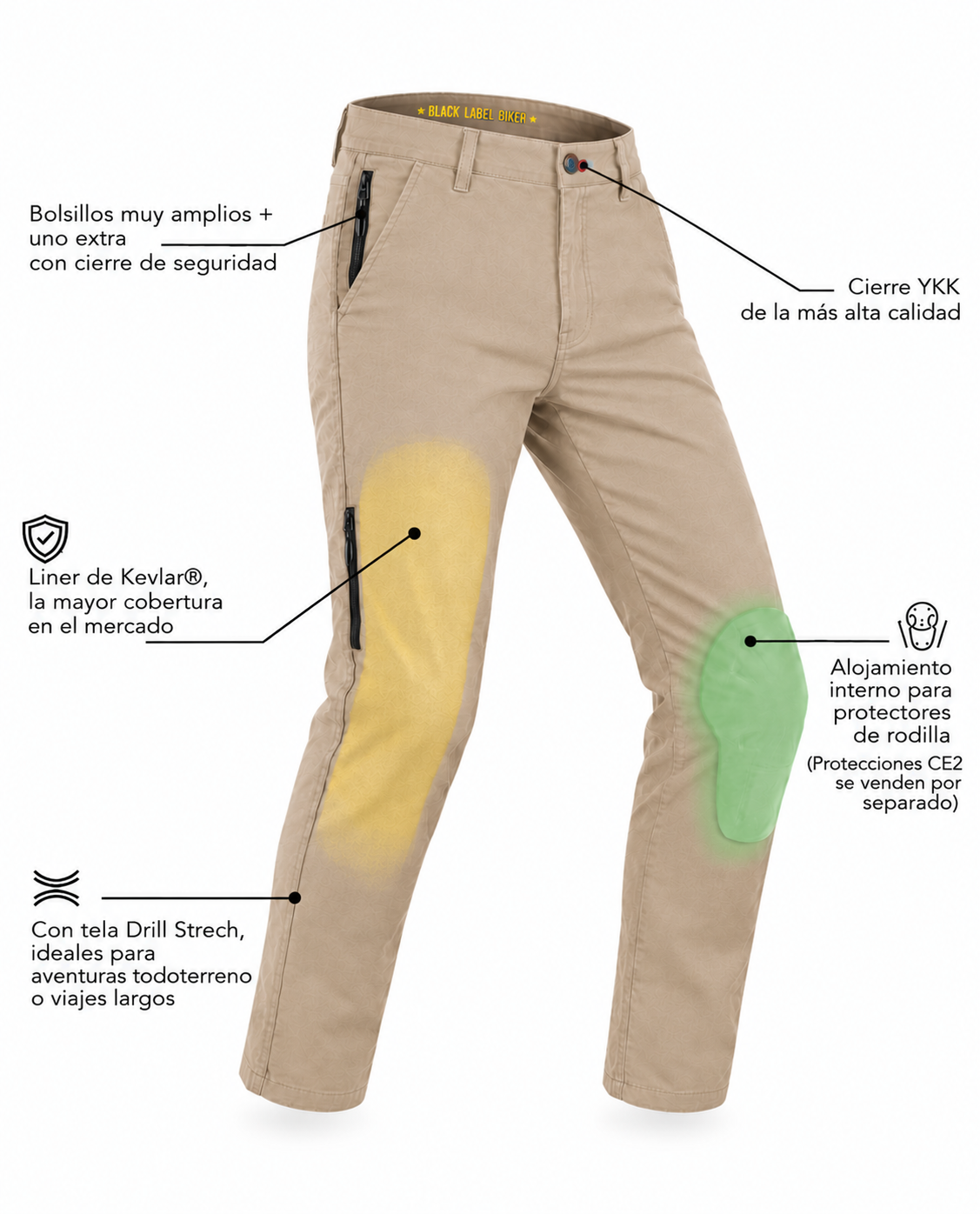 Pantalón de Vestir McQueen con Kevlar®