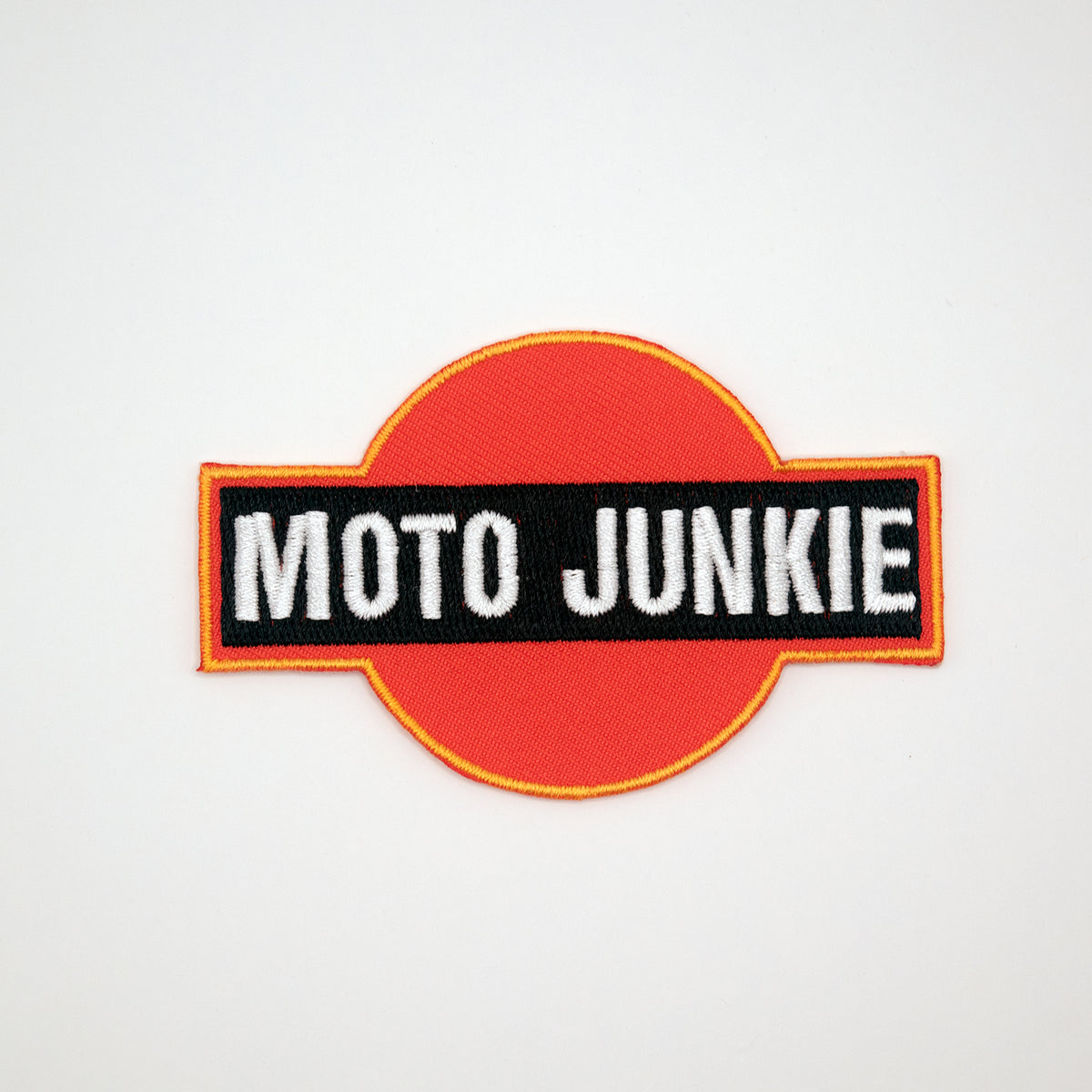 Parche bordado Moto Junkie Sencillo (Mediano)
