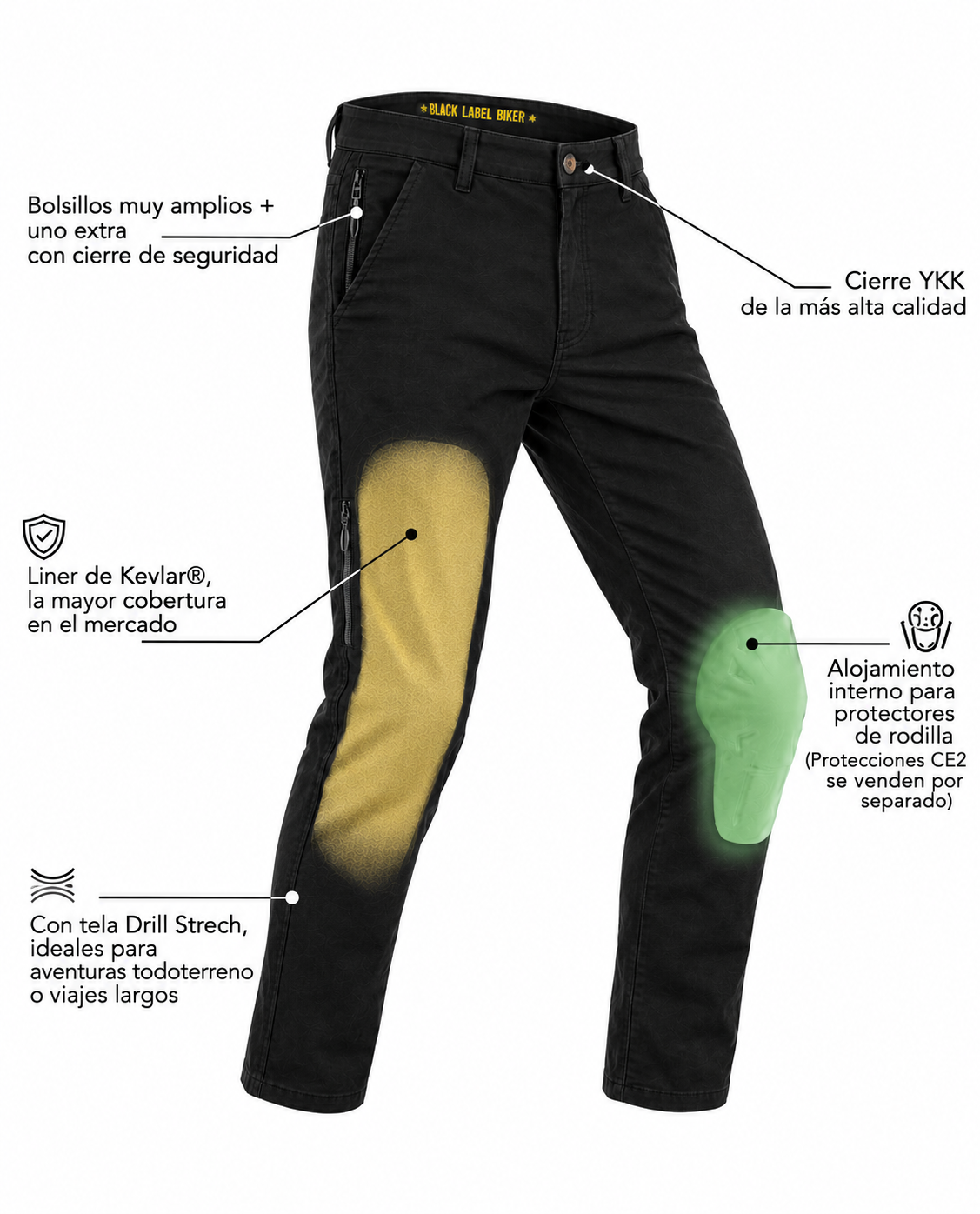Pantalón de Vestir McQueen con Kevlar®