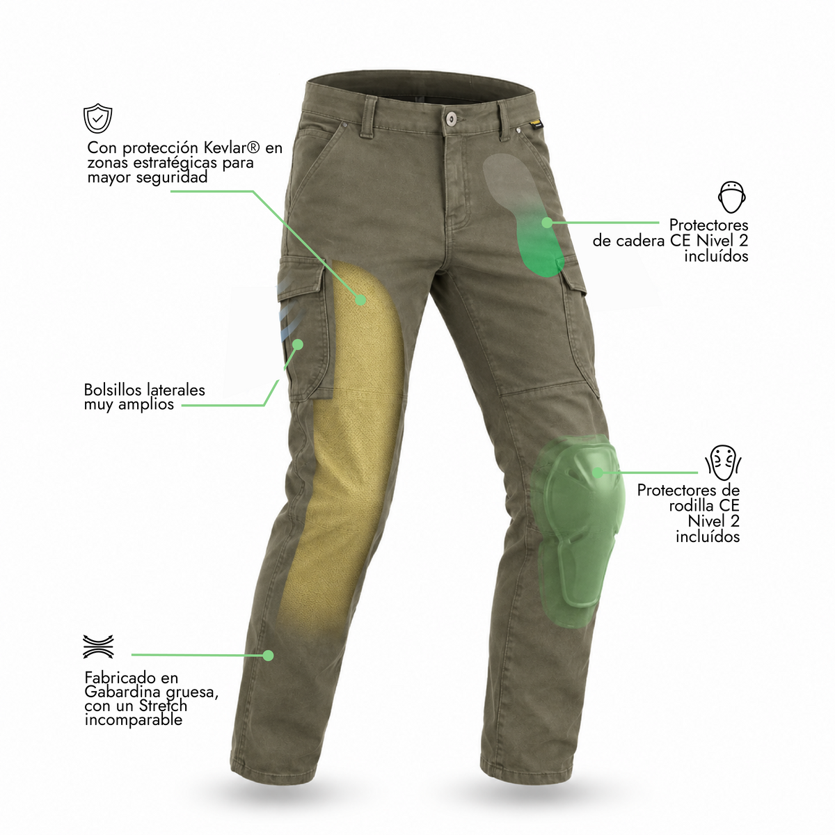 Pantalon Karakorum con Kevlar®