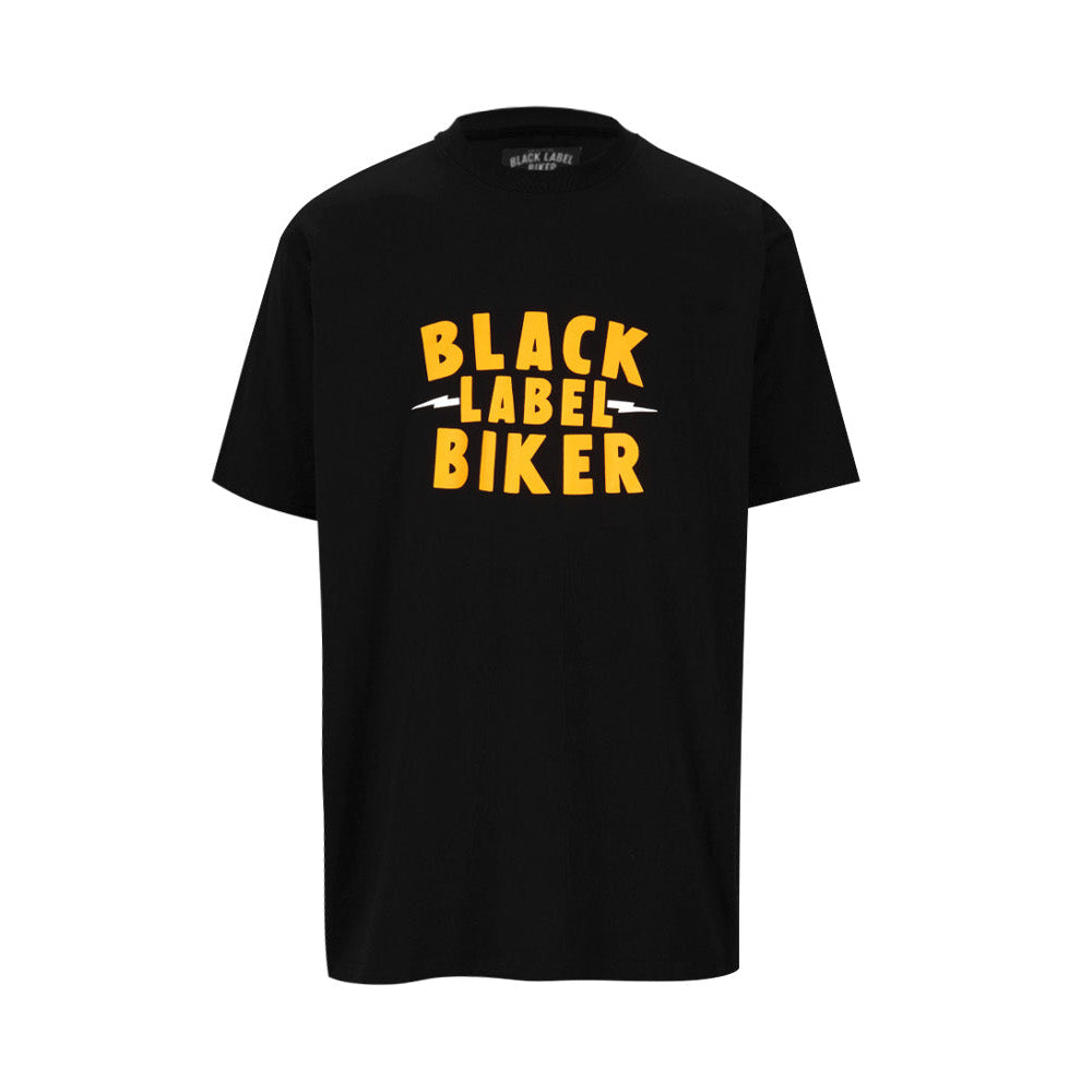 Pine Yellow Short Sleeve T-Shirt Black