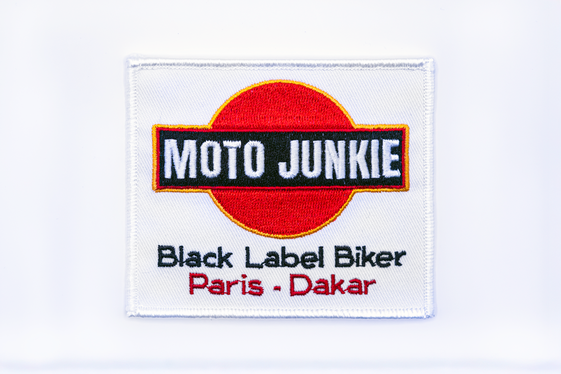 Black Label Biker Embroidered Patch